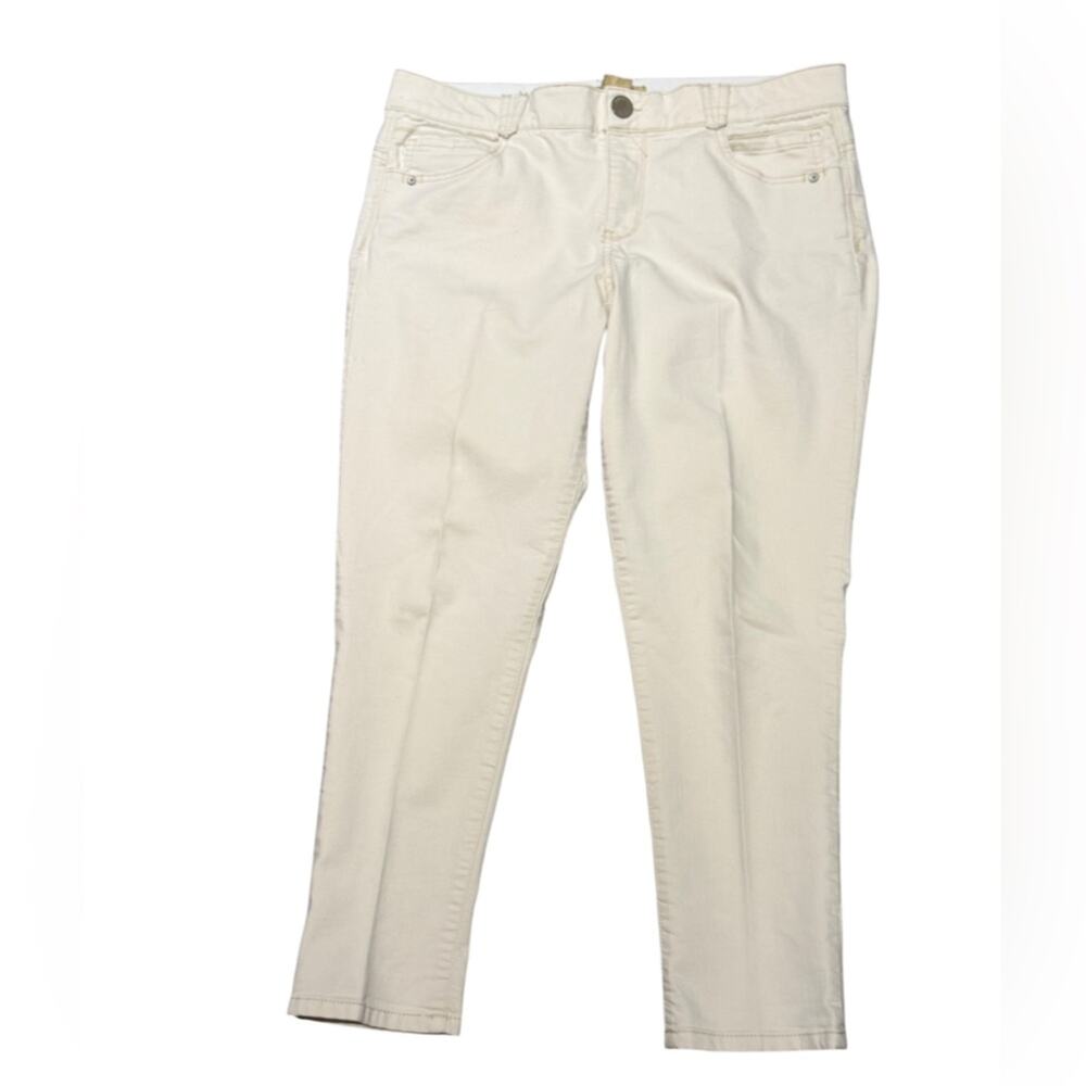 Democracy Women’s Size 14 Absolution Cream Denim Cropped Jeans